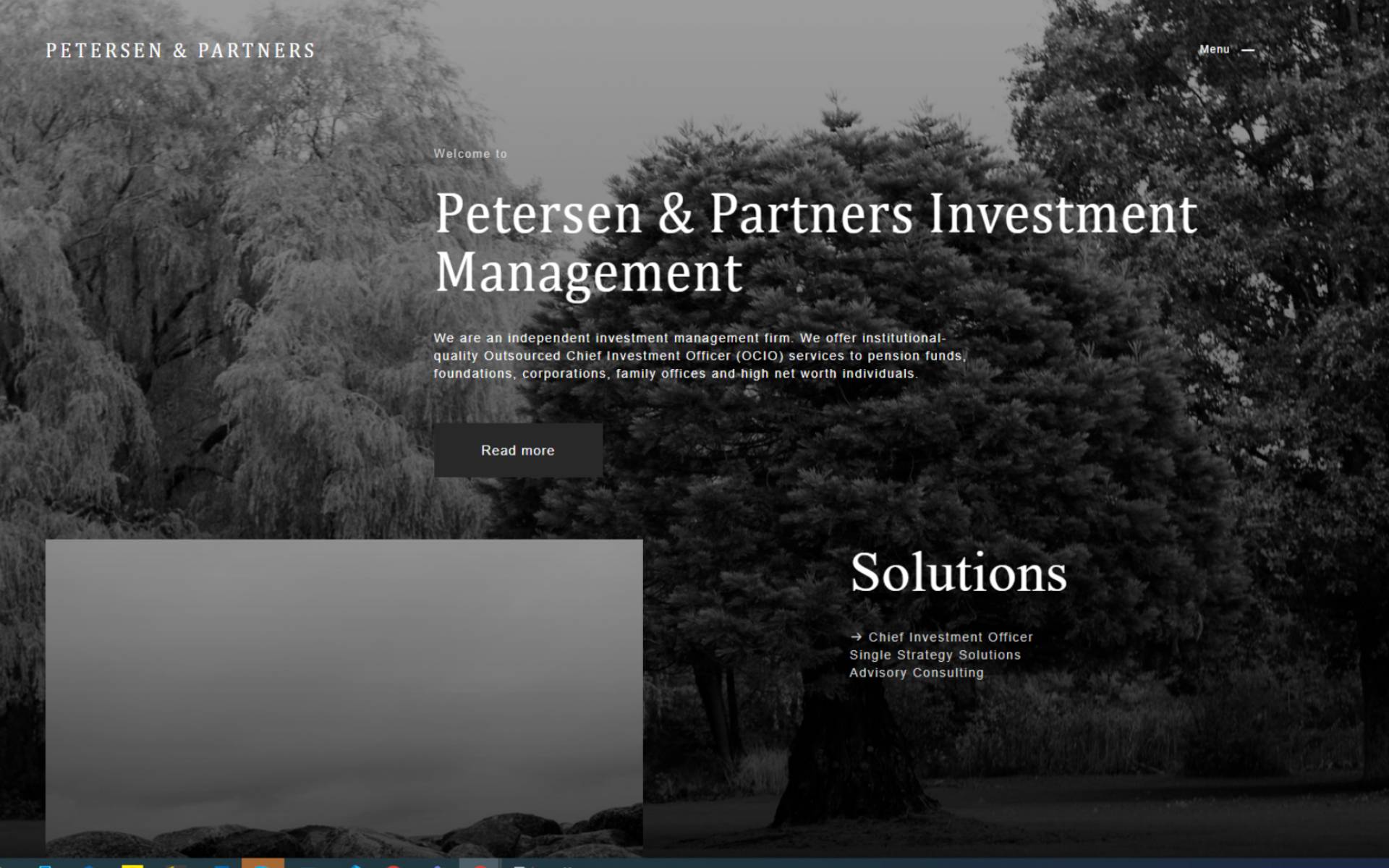 Petersen & Partners landing page